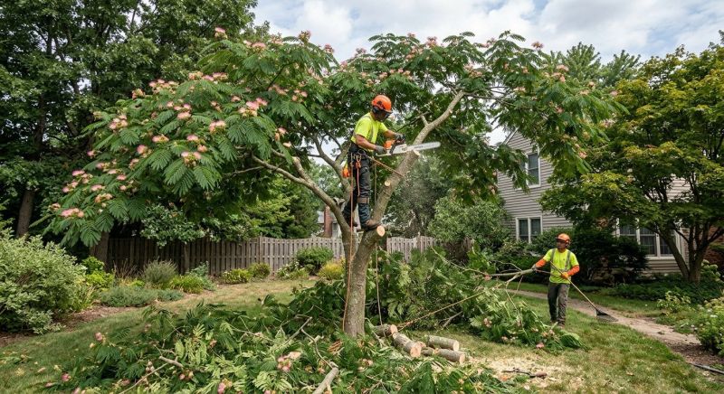Mimosa Tree Removal in Montgomery County, PA