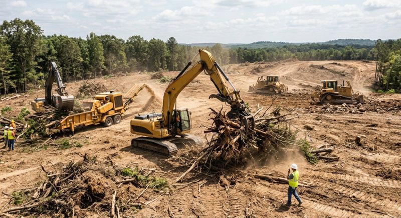 Parking Lot Land Clearing in Marietta, GA