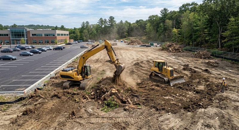 Parking Lot Site Preparation in Marietta, GA